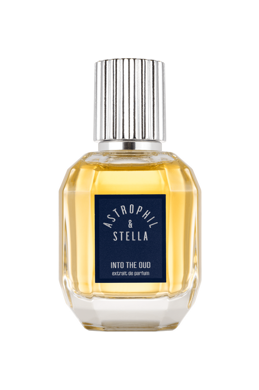 "Astrophil & Stella Into the Oud Extrait de Parfum - luxury oud fragrance bottle"